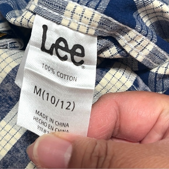 New With Tag Vintage Lee Plaid Western Button Up Shirt - Picture 11 of 13